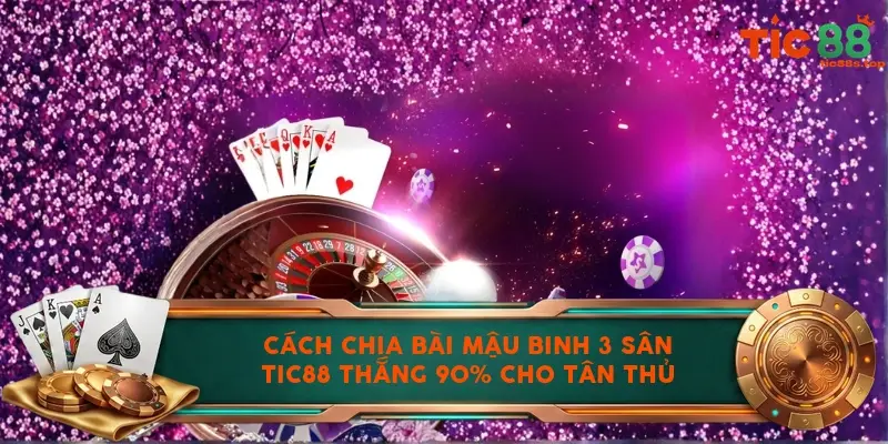 Cách chia bài mậu binh 3 sân TIC88 thắng 90% cho tân thủ
